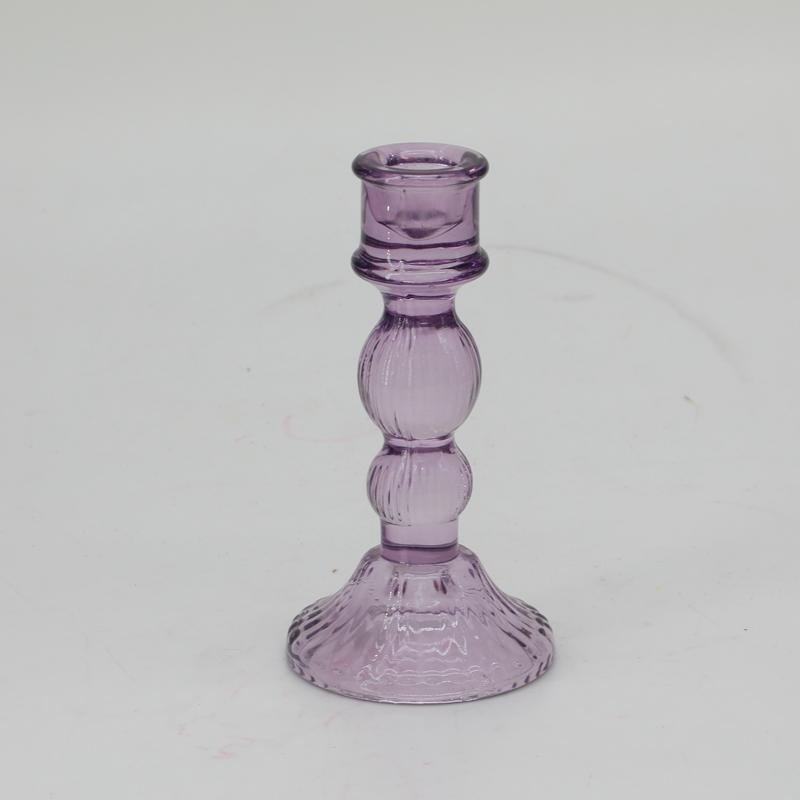 Customized Valentine's Day Handmade Heat Resistant Luxury Glass Materials LED Taper Flameless Design Candle Jar Holder Home