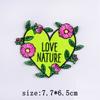 Mushroom Patch Iron On Patches For Clothing Thermoadhesive Patches On Clothes Natural Cartoon Embroidery Patch For Clothes Badge