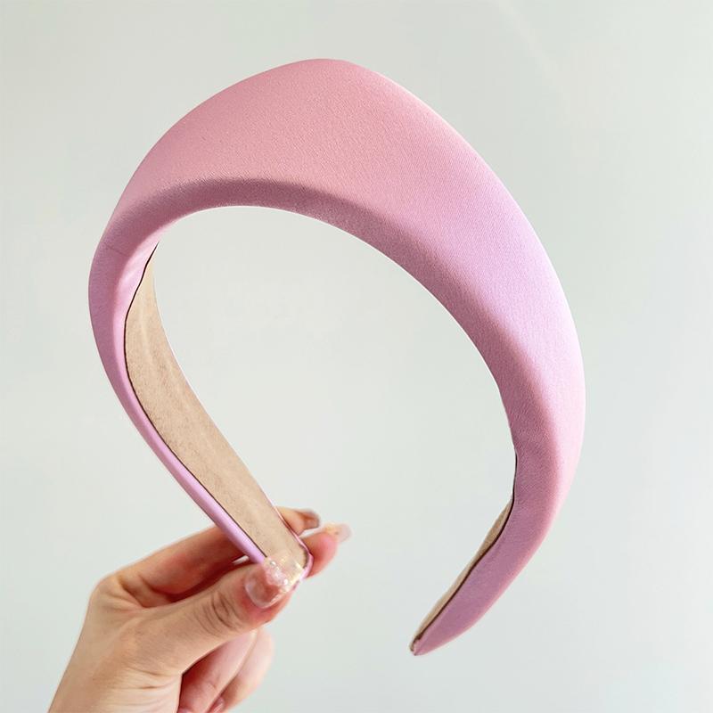 Simple Triangular Solid Color Headband Anti Slip Adult Wide Edge Headband For Girls Retro 2025 Hair Accessories Gift