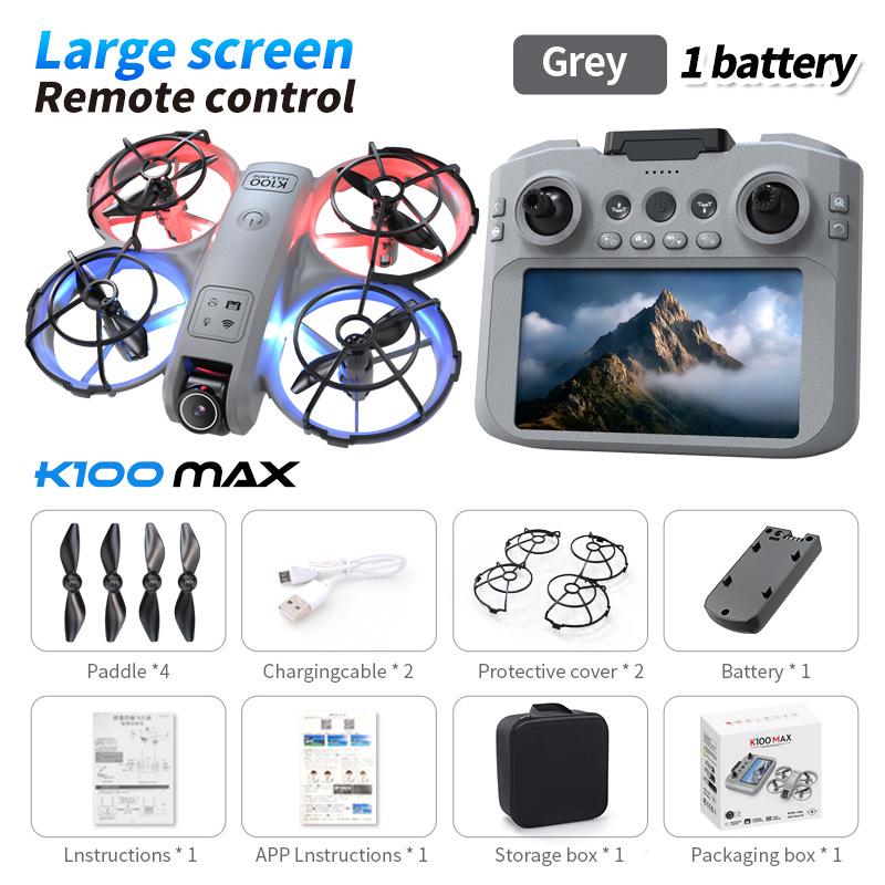 K100max GT3 Drone: Mini Dual-Camera Quadcopter with Optical Flow & Full Protection for Aerial Photography.