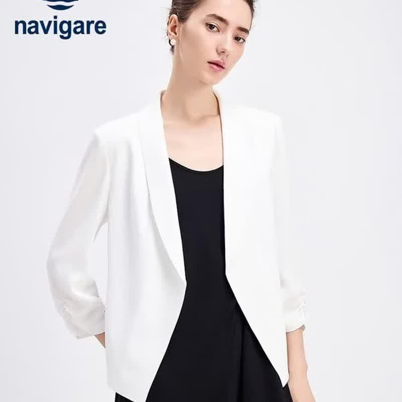 Navigare Women's Slim-Fit Business Casual Blazer