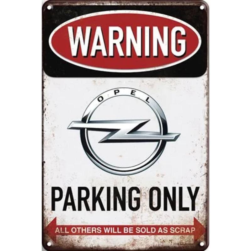 Lamborghini Parking Only Sign, Retro Metal Car Decor Plaque