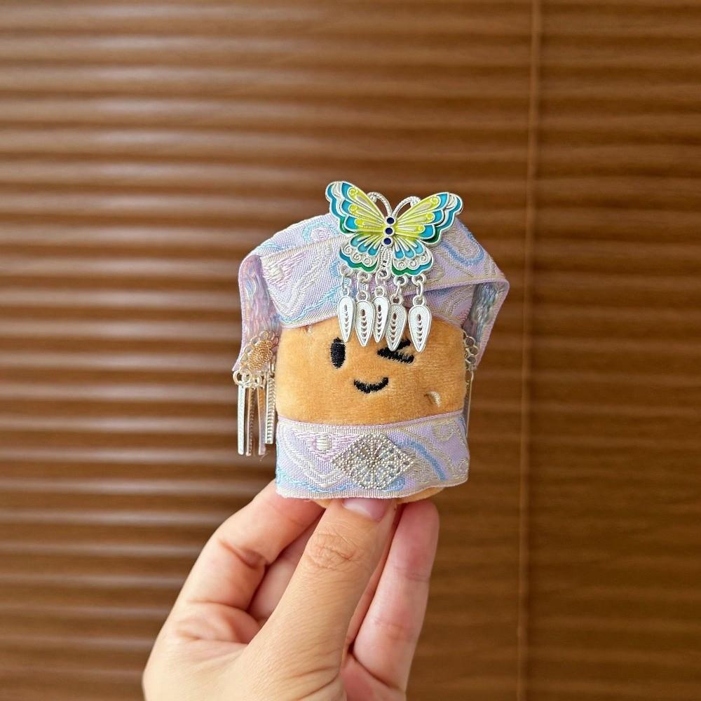Traditional Costume Bag Charm Fabric Doll Keychain Key Ring Pendant Car Interior Decor
