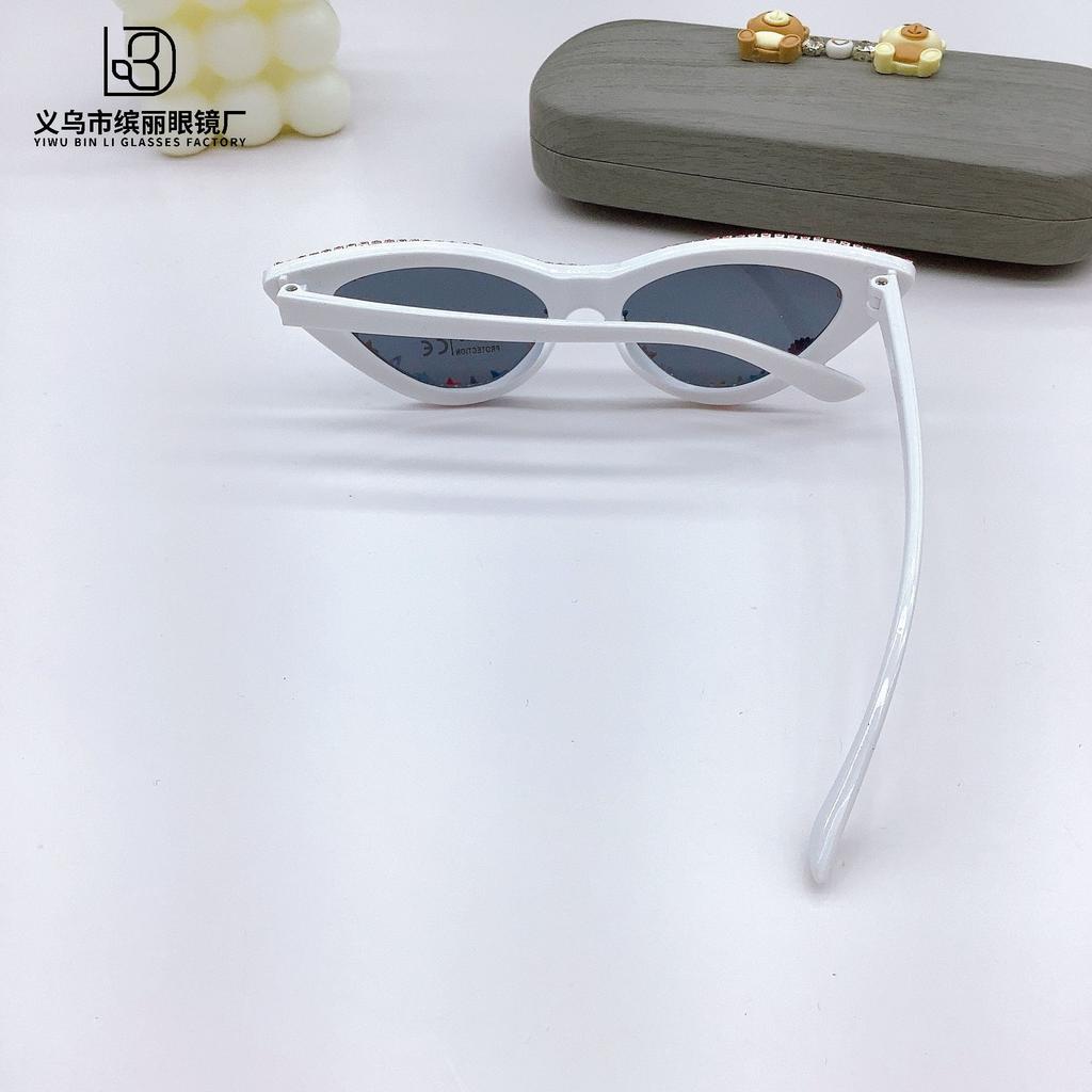 Модные персонализированные детские солнцезащитные очки солнцезащитные очки кошачий глаз Diy Star Chain моделирование солнцезащитный крем солнцезащитные очки Tide