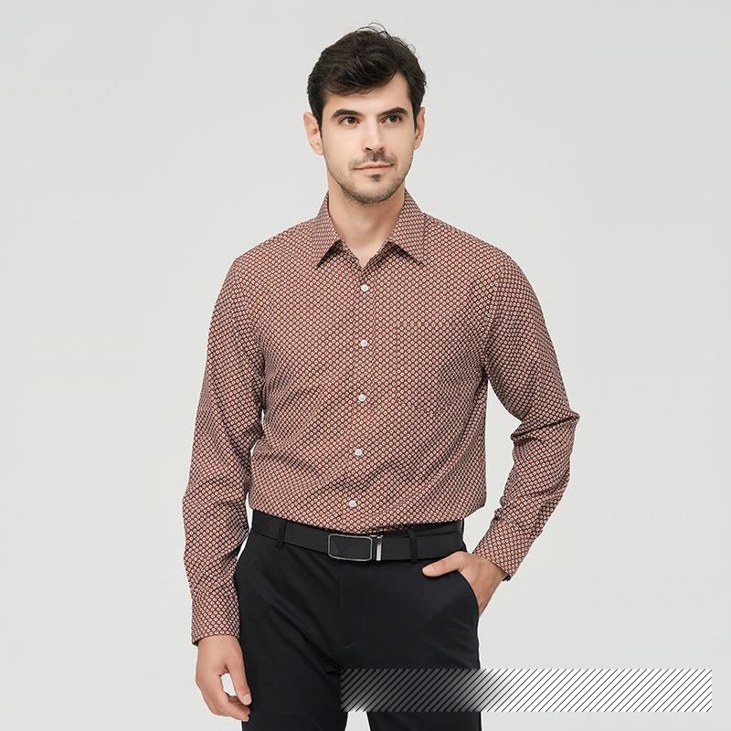 Мужские удобные свободные рубашки с принтом, рубашка на пуговицах с длинными рукавами, повседневная пляжная праздничная рубашка для мужчин, легкие винтажные дышащие мягкие рубашки с лацканами