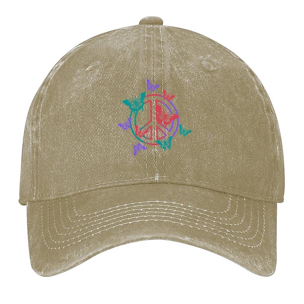 Butterfly Peace Sign Design Baseball Cap Sunscreen Fishing cap winter hats for men hats for men Men Luxury Brand Womens