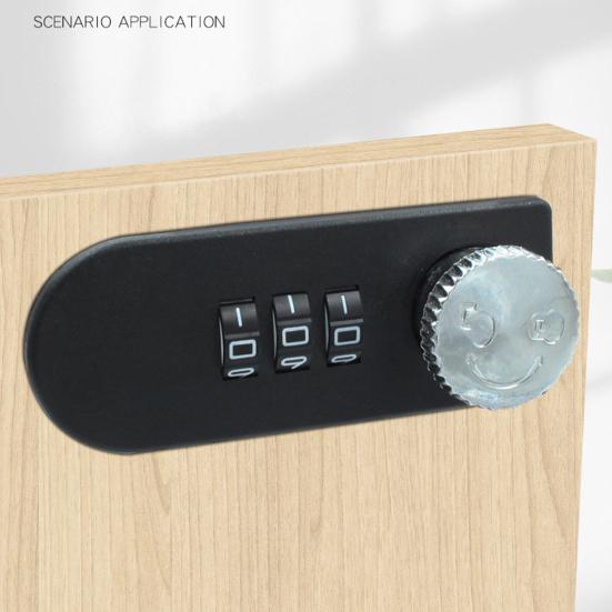 Кодовый замок, утолщенная защелка, код колеса прокрутки, простое управление, 3-групповой пароль, кодовые замки для шкафа с одним открытием, замок для ящика, товары для дома