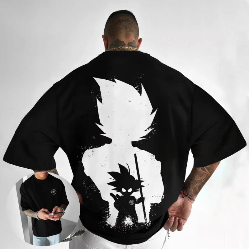 2026 Summer Dragon Ball Compilations Retro Highquality Cotton Mens Tshirts Son Goku Unisex Childrens Casual Short Sleeves