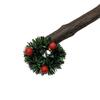 Mini Christmas Celebration Wreath with Bow Ornament
