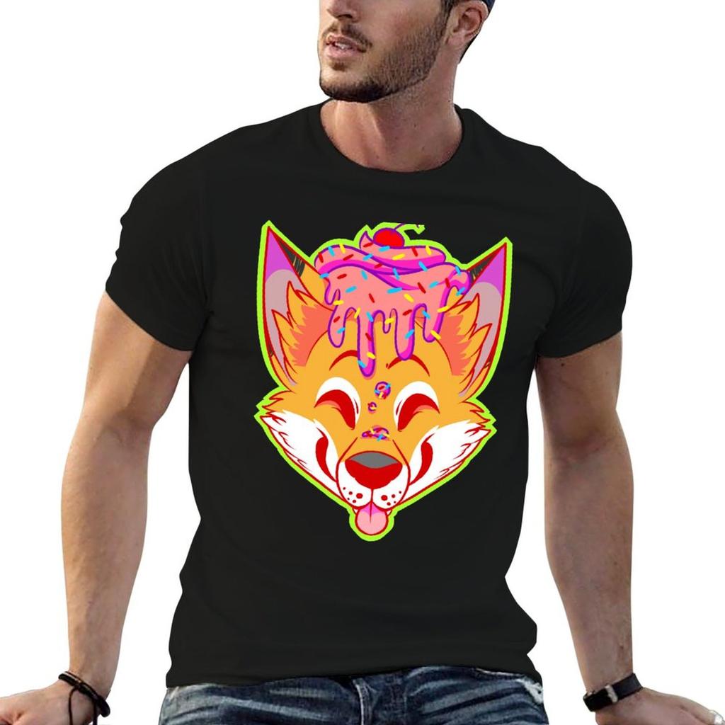 Cupcake Fox TShirt Breathable Lightweight Summer Top