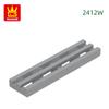 Нетоксичный 244 шт./Лот 2412W Модифицированная плитка 1x4 Решетка Двойная плоская Двойная линия Блок Moc Цветные Аксессуары Совместимые с Кирпичными Подарками