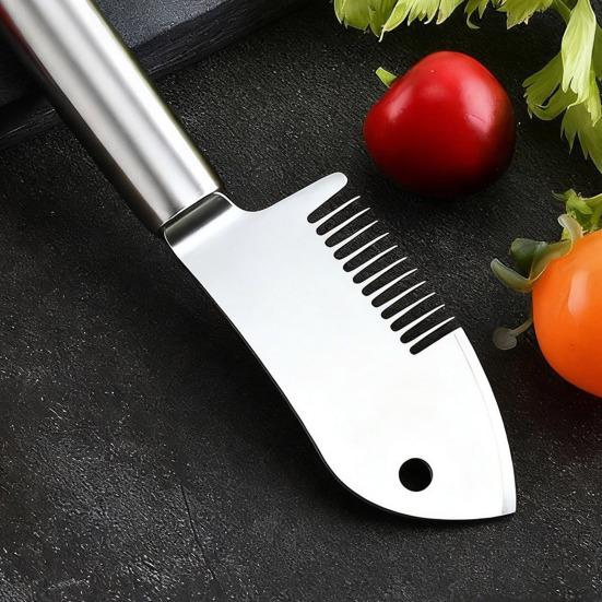 Слайсер для зеленого лука и овощерезка из нержавеющей стали с эргономичной ручкой, устойчивая к ржавчине, прецизионная терка, кухонный инструмент для украшения салатов, для жарки