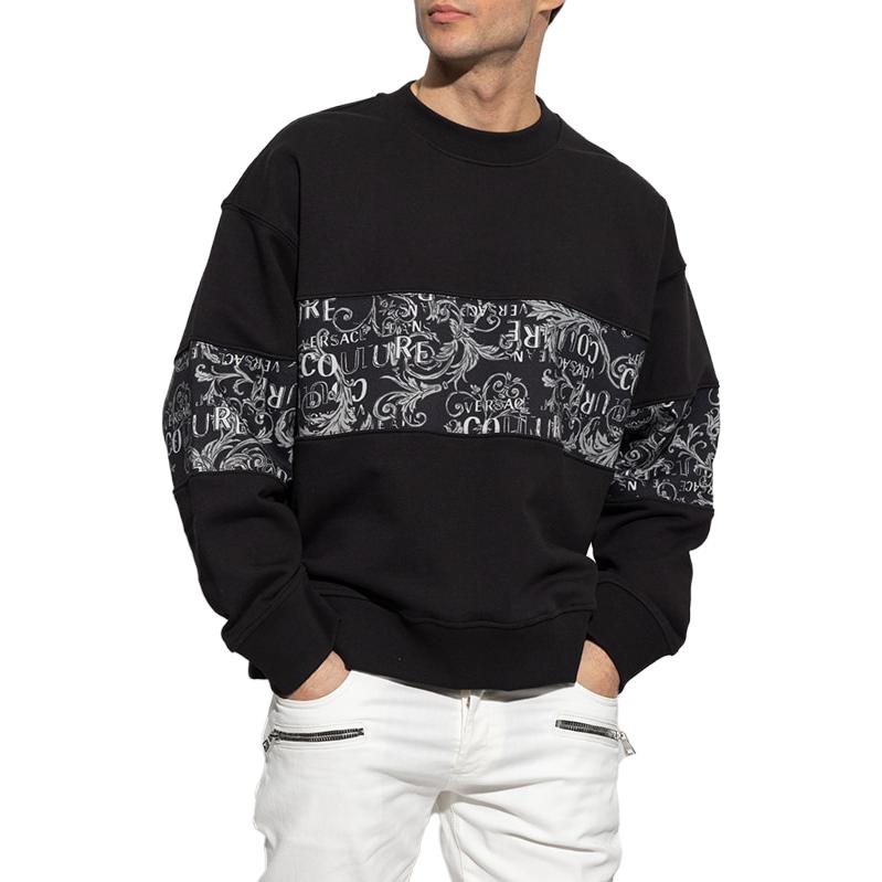 VERSACE JEANS COUTURE Sweatshirt Men's Black 74GAI309-FS063-899