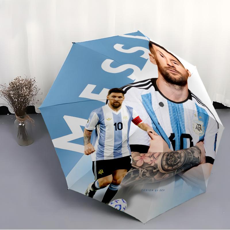 1pc M-messi Umbrella, Sun Protection, And UV Shielding. It Has Eight Sturdy Ribs for Outdoor Use And Perfect As a Holiday Gift