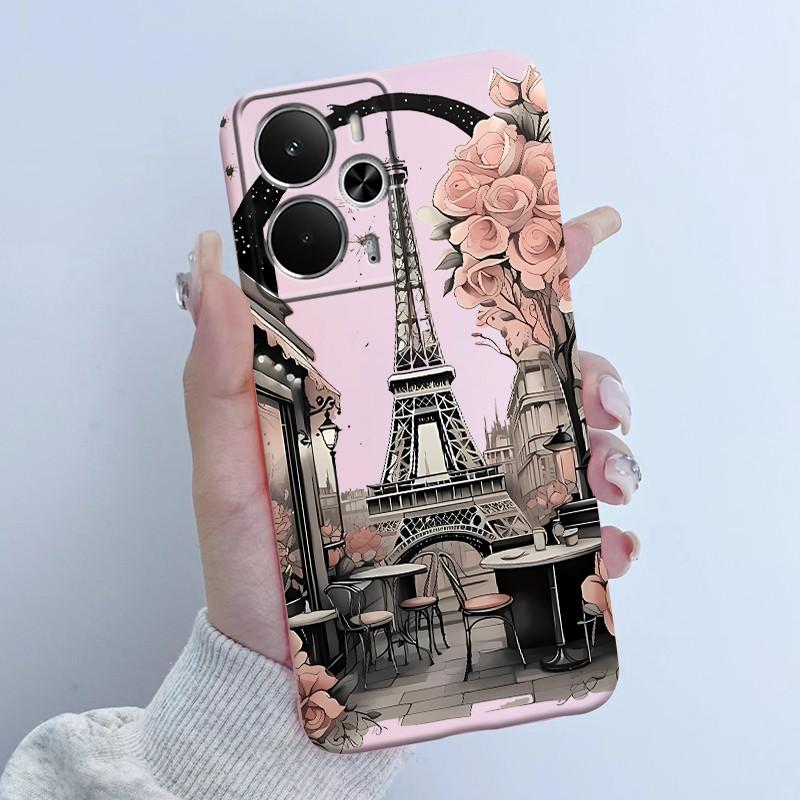 Чехлы Для OPPO Realme 14 14T 5G Чехол Модный Цветок Девушка-Астронавт Дизайн Мягкий Силикон ТПУ Чехол Для Realme14T realme14 Чехол