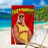 proof beach towel with a Hulk Hogan1 pattern - soft,absorbent,quick-drying,machine washable - perfect for swimming,camping,bathing