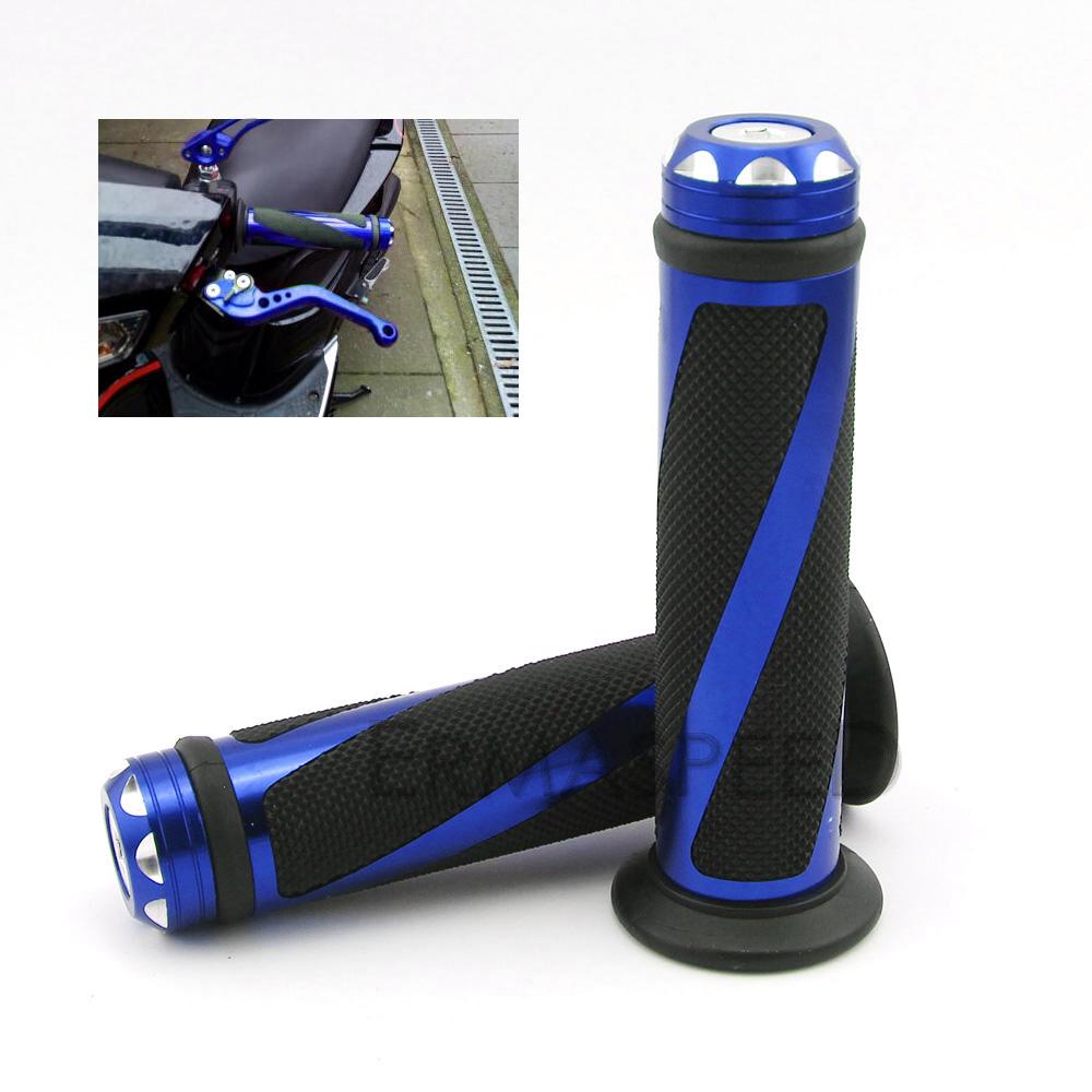7/8"; Алюминиевые резиновые ручки для мотоциклов, ручки для руля, ручка на конце ручки, ручки для дроссельной заслонки, спортивные мотоциклы