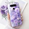 For LG V40 V50s V35 ThinQ LG V8X ThinQ V30 2017 Phone Case Soft TPU Bumper Back Cover Cool Cartoon Luxury Butterfly Flower Funda