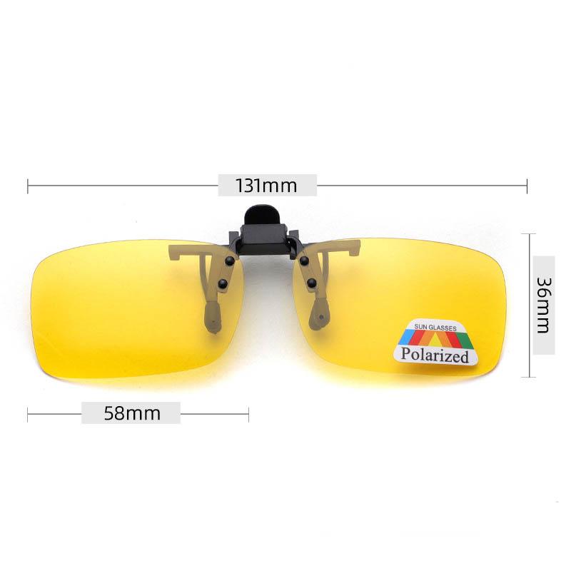 Good Driving Glasses Clip-on Polarized Sunglasses Eyewear Day Night Vision UV400 Unisex Flip-up Lens Sun Glasses Fashion Riding Sunglasses