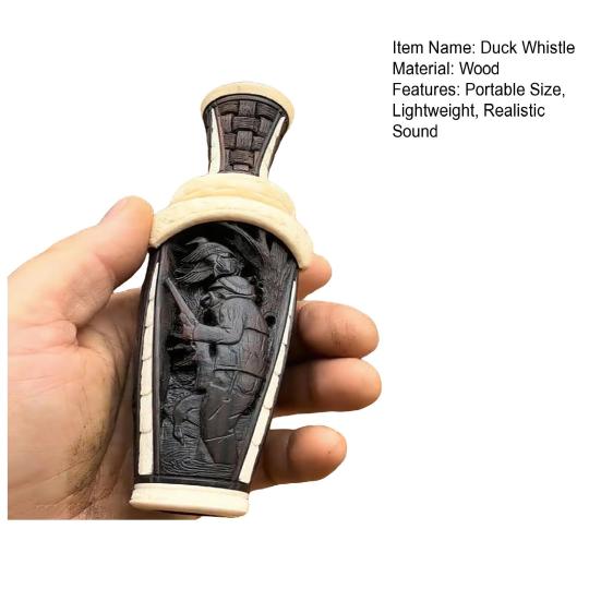 Ручная утиная свистулька для охоты, портативная, ручной работы, деревянная, реалистичный звук, для охоты на водоплавающих птиц, ворону, животное, привлекающая свистулька
