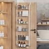 1pcMulti-layer Storage Rack,  Door Back Hanging Shelves, Over The Door Pantry Organizer Rack, Household Storage Rack