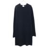 Jonnlynx Wool Long Sleeve Knee-length Dress M Navy Women Used