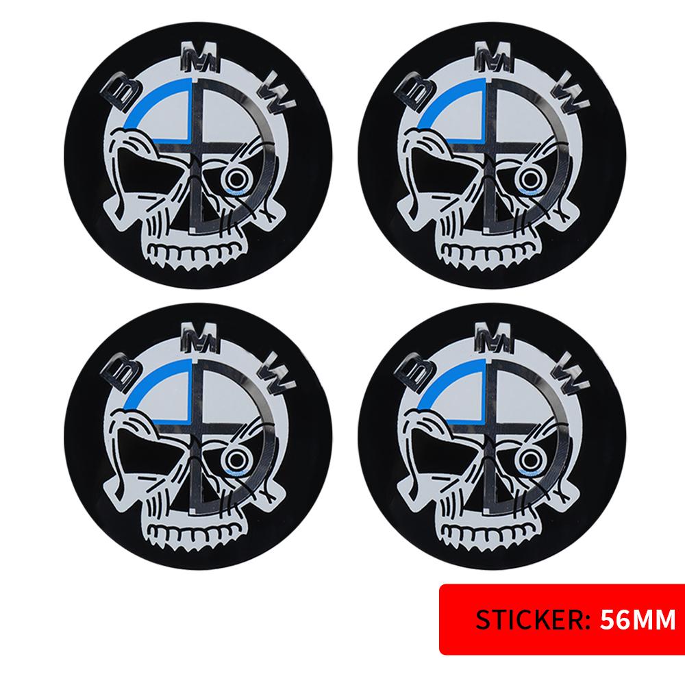 56/60/65mm Car Badge Wheel Center Cover Decal Hub Cap Decor Sticker Auto Modification Accessories For BMW M E36 E46 E60 E90 E39