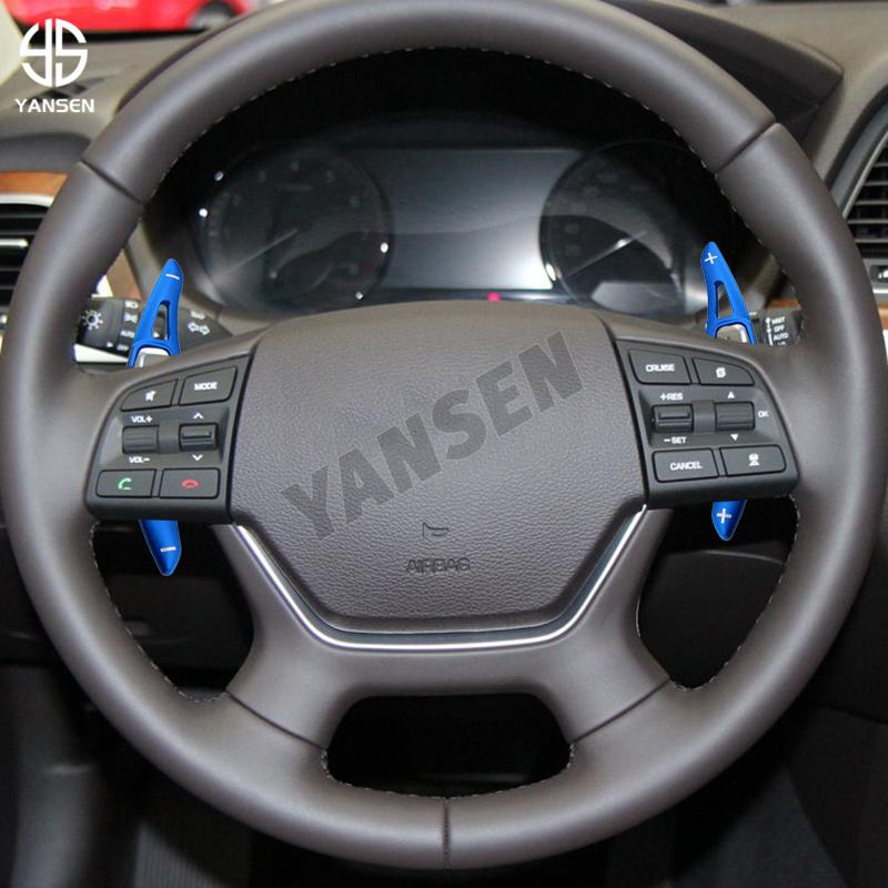 1Pair Steering Wheel DSG Shift Paddle For Hyundai Genesis DH 2014 2015 2016 2017 G80 2018 2019 2020