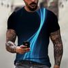 Men'S T-Shirt Short Sleeve Printed Summer Round Neck Top Trend Casual Sweatshirt