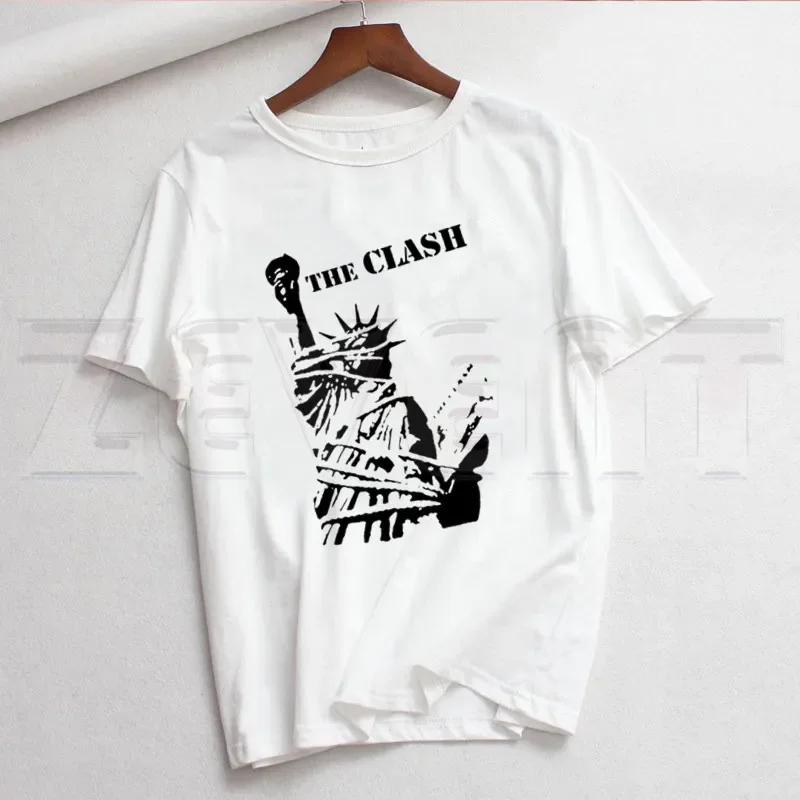 London Calling The Clash Альбом Эстетика Футболки Летние Повседневные Женские Футболки Рукав Женские Топы Футболки