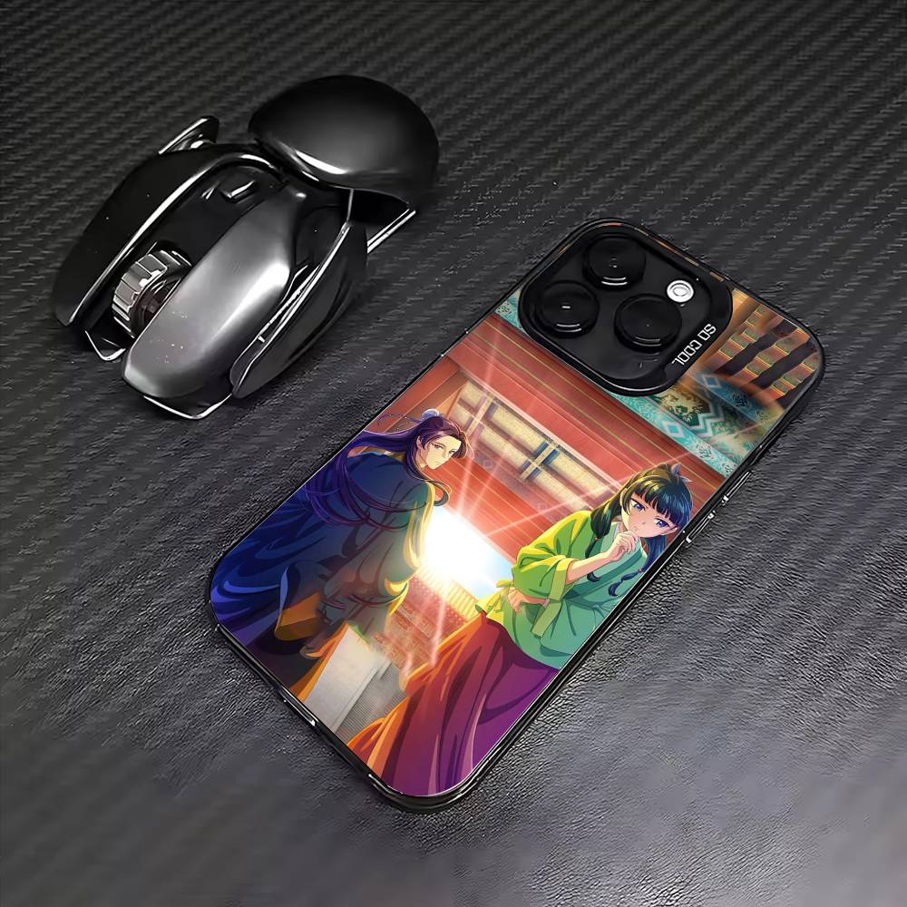 Maomao T-The A-Apothecary Diaries Phone Case For iPhone17,16,15,14,13,12,11 Plus,Pro Max Colored Silver Plated Inside Cover