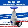 Пневматический QTYH Высокое давление 0~40 бар QTYH QTY-08 10 15 20 25 32 40 50 Регулятор воздуха с портом для манометра 1/4 3/8 1/2 2 дюйма BSP 1/2"