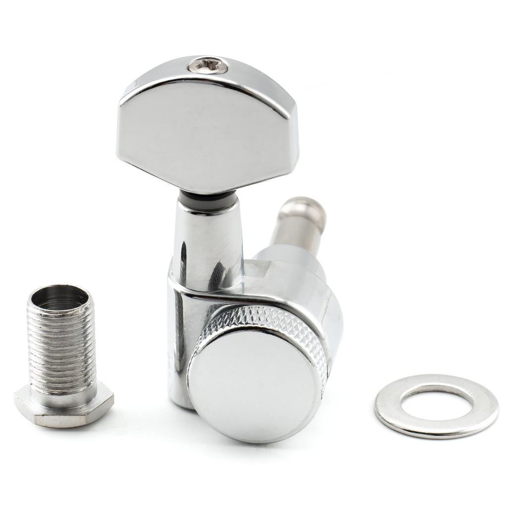 Гитарная блокировка Musiclily Pro для электрических хромированных 6-рядных 2-штырьковых колков SQ, гитар Square, Strat/Telecaster,