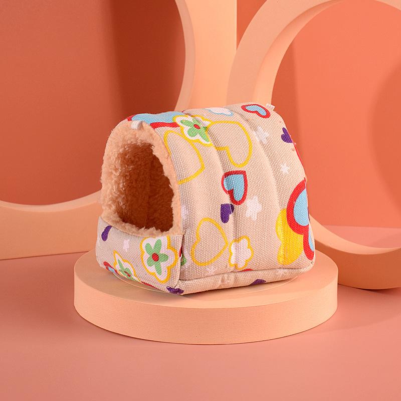 Теплое хлопковое гнездо для медовой летяги, хомяка, медовой летяги, золотого медвежьего гнезда, удобное мягкое хлопковое гнездо для питомца