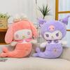 Mermaid Plush Doll Doll Big Throw Pillow