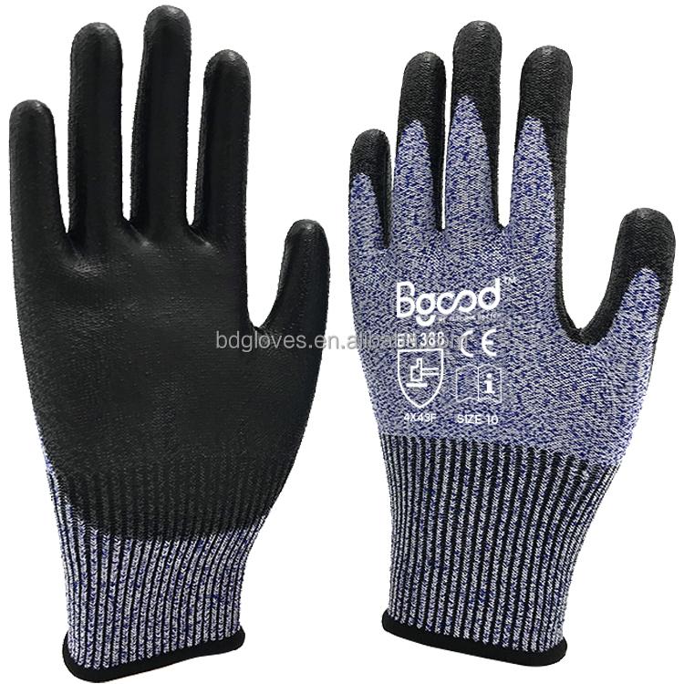 Precision-Crafted Men's Anti-Cut Gloves Snug-Fit Micro-Foam Nitrile Coating for Enhanced Durability and Comfort