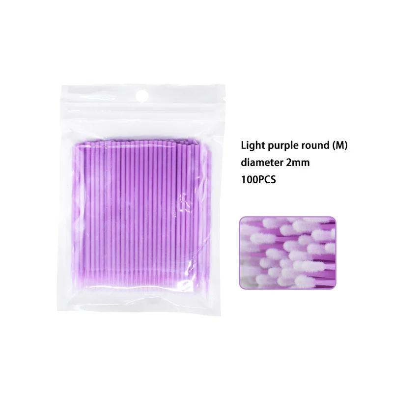 100 шт. Одноразовые ватные палочки Инструменты для наращивания ресниц Аппликатор для туши Кисть для наращивания ресниц Аппликатор для макияжа Инструмент для удаления