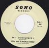 7-дюймовая пластинка JON & SONDRA STEELE - My Loneliness / It's Not The End Of 999 Soho 1968 US Pop Б/У