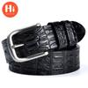 Hi Men's Leather Belt Luxury Designer Belts Men High Quality Male Metal Buckle Belt