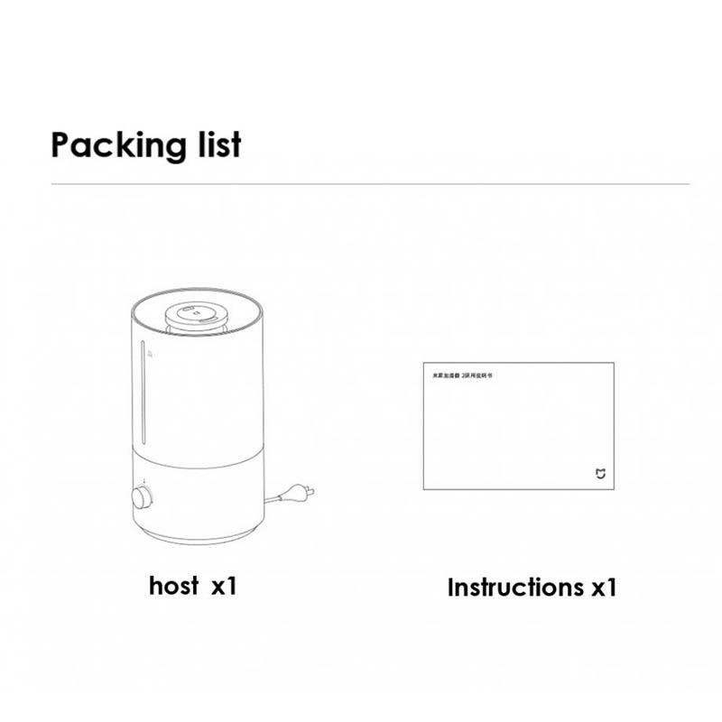 XIAOMI MIJIA Air Humidifier 4L 2 For Home Essential Oils Diffuser Bedroom Aroma Diffuser 99.9% Antibacterial Water Tank