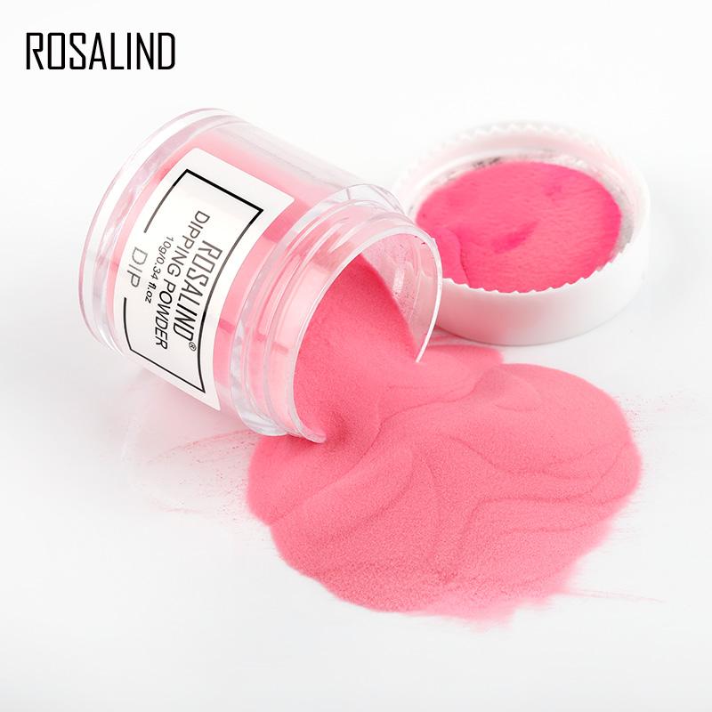 ROSALIND 10 г порошок для окунания ногтей Acrylic Power Natural Dry Nail Extension Art Design Decorations