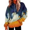 Autumn Digital Printed Casual Hooded Long Sleeved Sweatshirt Hoodies & Sweatshirts (women’s)