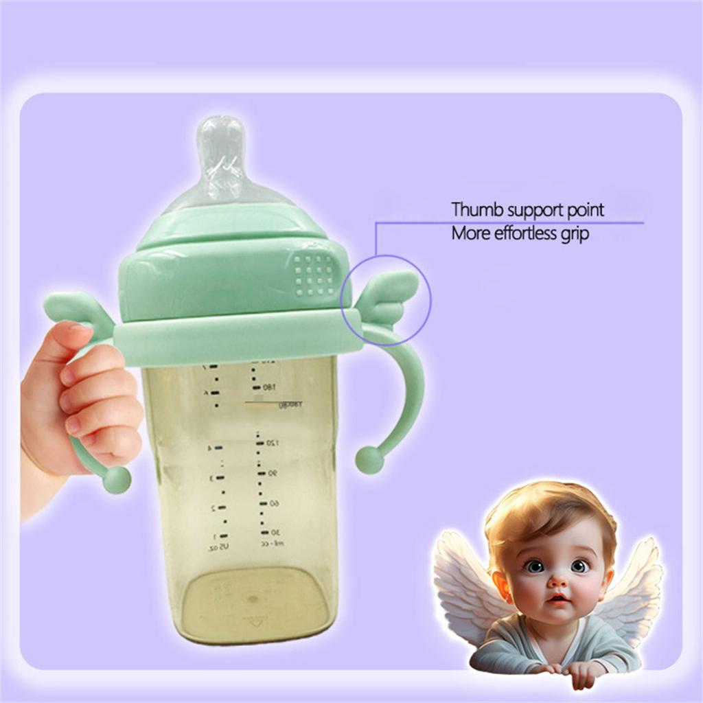 Milk Bottle Handle for Babies Encourages Independent Drinking Secure Grip Bottle Attachment for Hegen Replacement