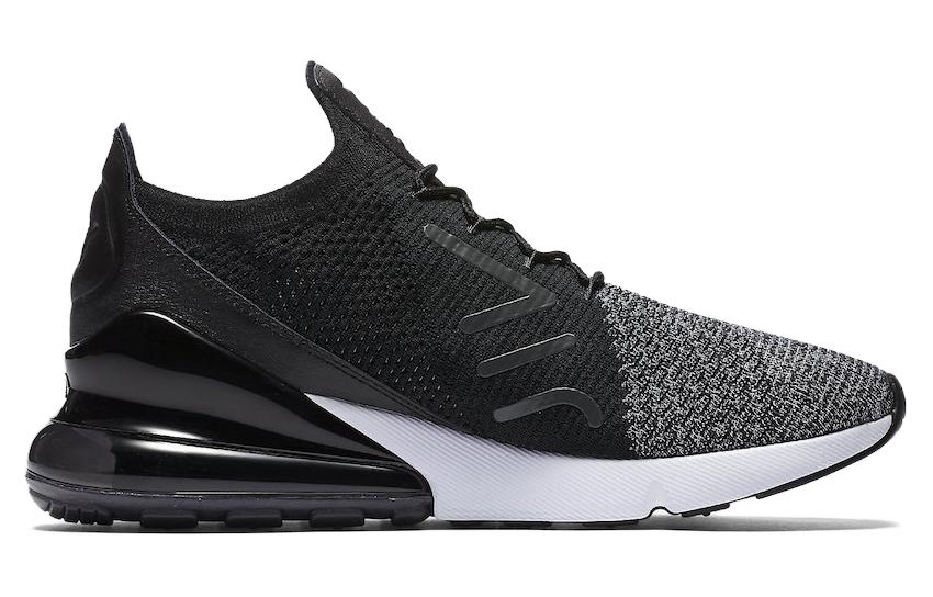 Nike Air Max 270 Flyknit Черный Белый AO1023-001