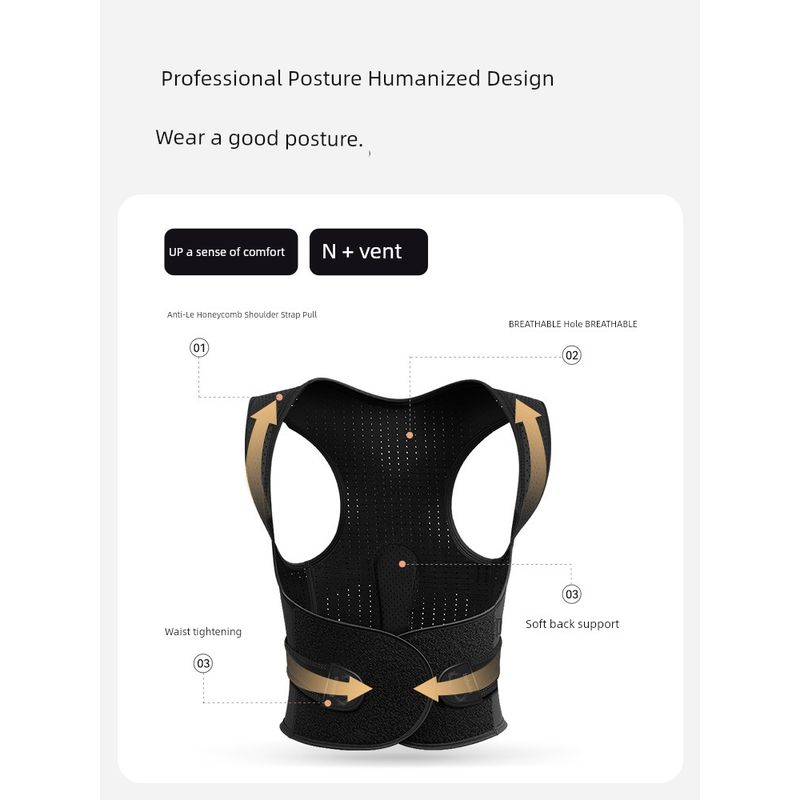 BABAKA Deer Prevention Breathable Men and Women Posture Correction Belt