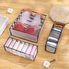 Mesh Underwear Storage Box Can Be Folded To Put Bras, Panties, Socks, Drawer Divider Organizer Box