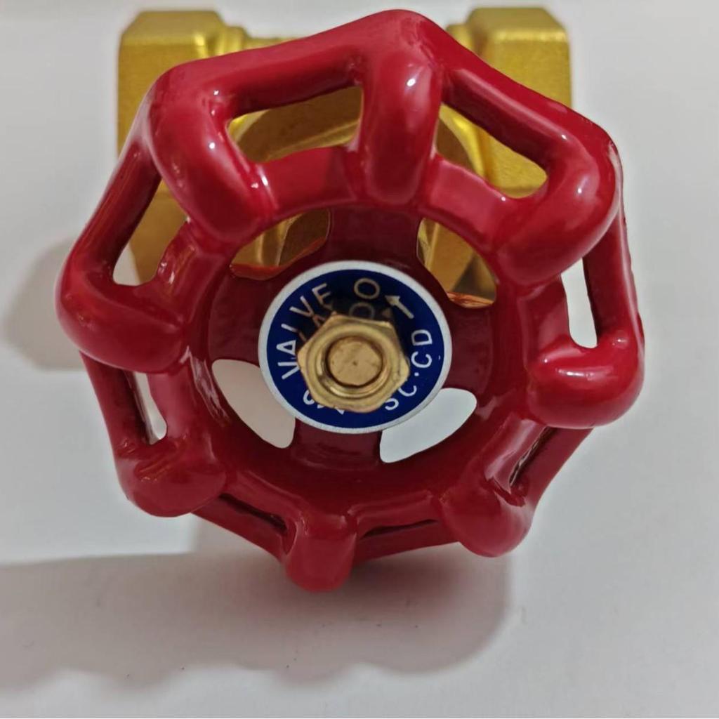 Brass Stop Valve with Internal Threads, DN15-50, Sizes 1/2"-1", Copper Construction