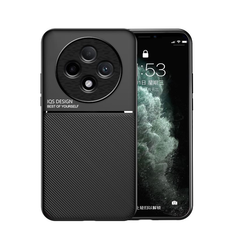 Для Oppo Reno12F противоударный чехол магнитный автомобильный держатель кожаный силиконовый чехол Oppo Reno12 чемодан телефон Coques Oppo Reno12 Pro