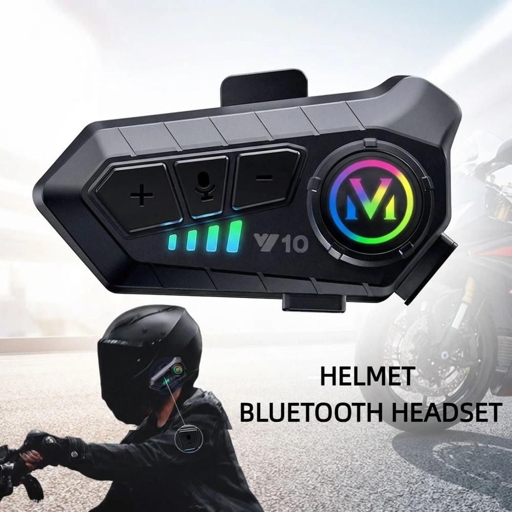 2 Rider Talk Intercom Headset Y10 Interphone Durable Motorcycle Helmet Headset  Outdoor Riding