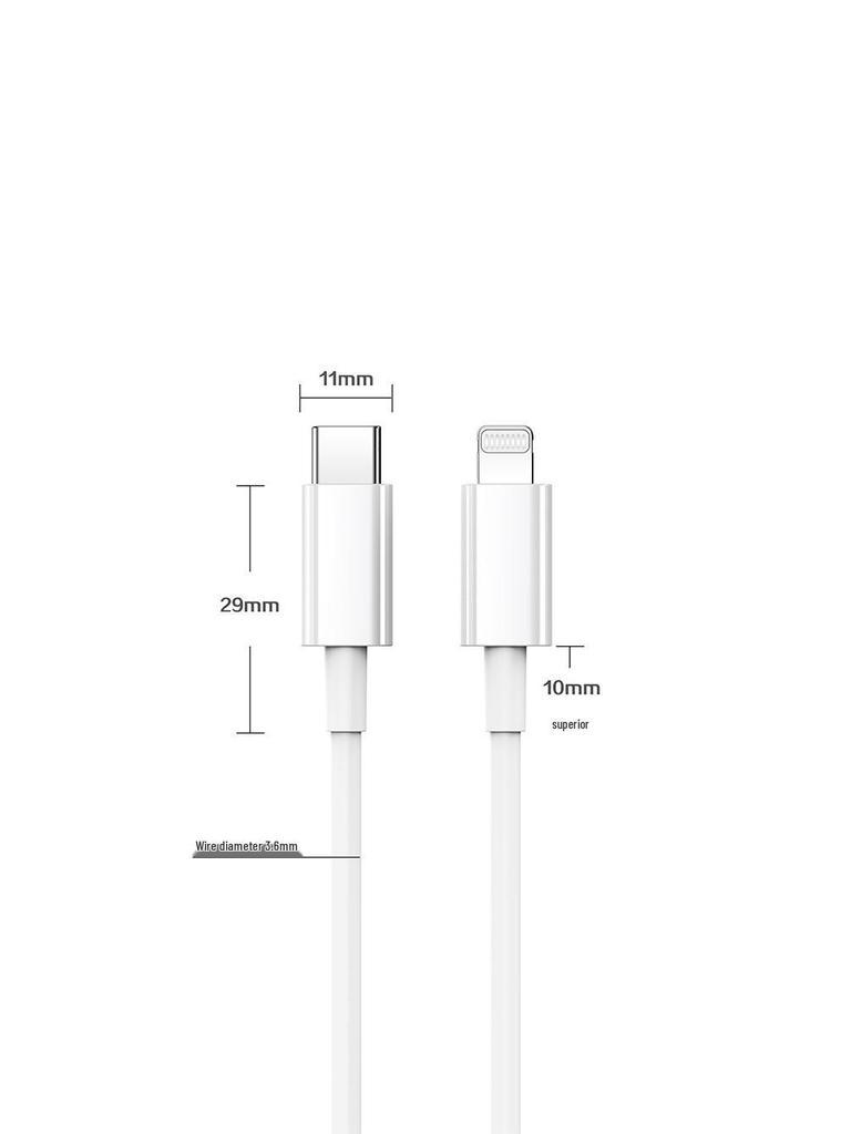Сертифицированный Apple MFi 27-ваттный PD кабель для быстрой зарядки iPhone 14/13/12/11